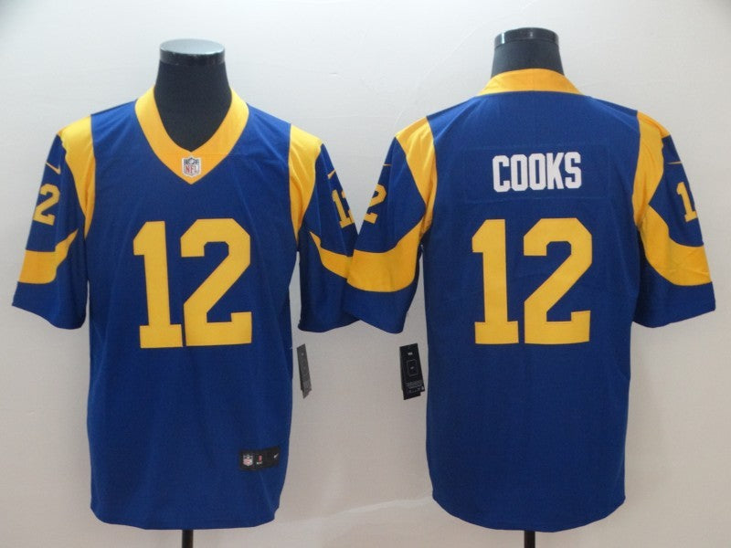 Men's Los Angeles Rams Brandin Cooks Blue Game Jersey football jersey product view 1