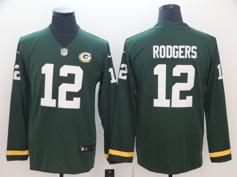 Men's Green Bay Packers Aaron Rodgers #12 Green Player Game Jersey1 football jersey product view 1