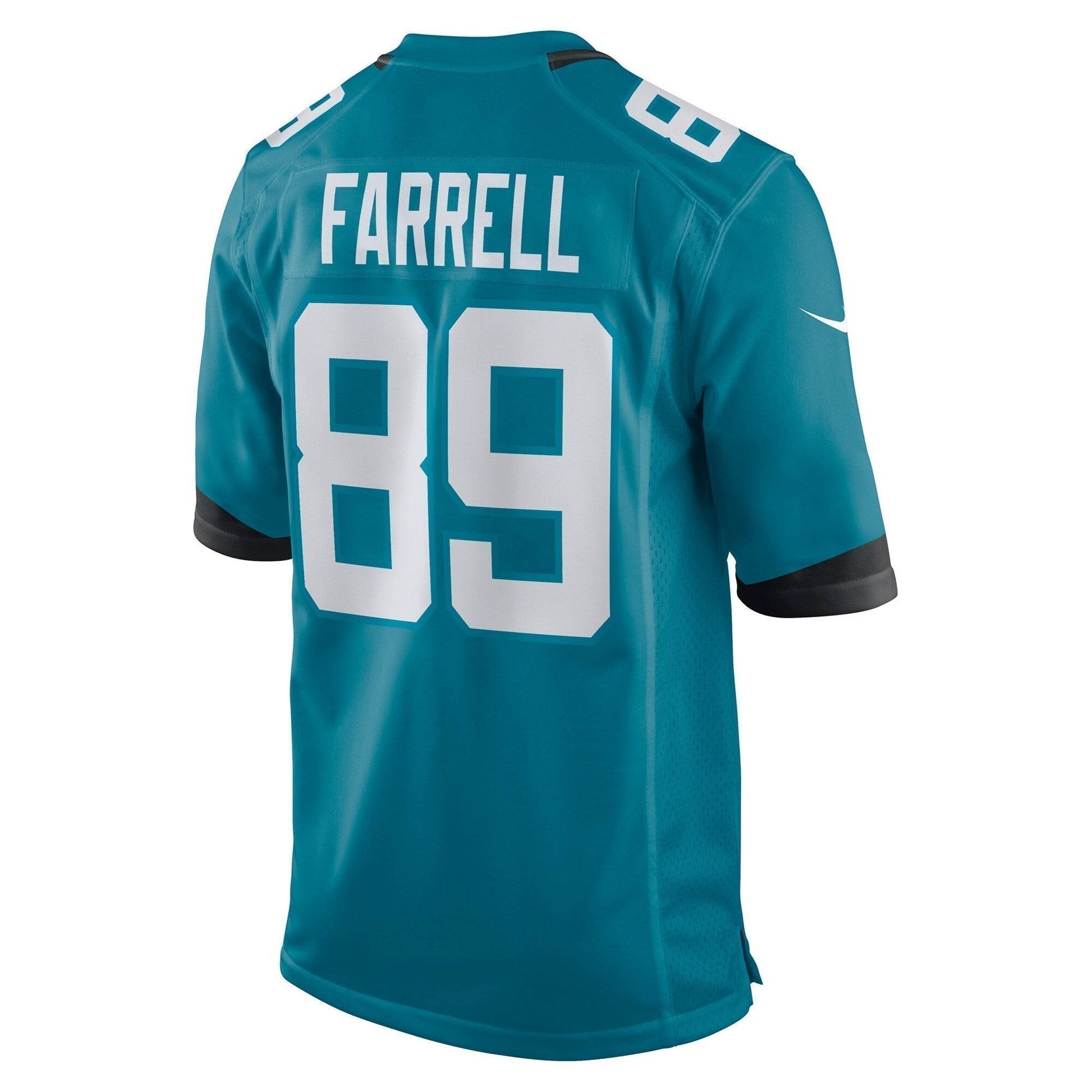 Luke Farrell Jacksonville Jaguars Game Jersey - Teal football jersey product view 3