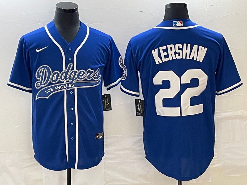 Men's Los Angeles Dodgers Clayton Kershaw Royal Player Jersey Joint Edition baseball jersey product view 1