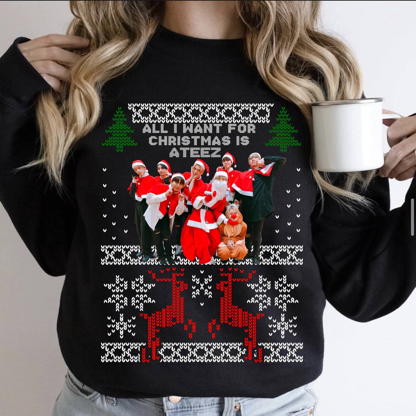 Ateez Holiday Vibes - Break the Wall with Kpop Chic Unisex T-shirt, Sweatshirt, Hoodie, Long Sleeve Tee - T-Shirt, Sweatshirt, Hoodie