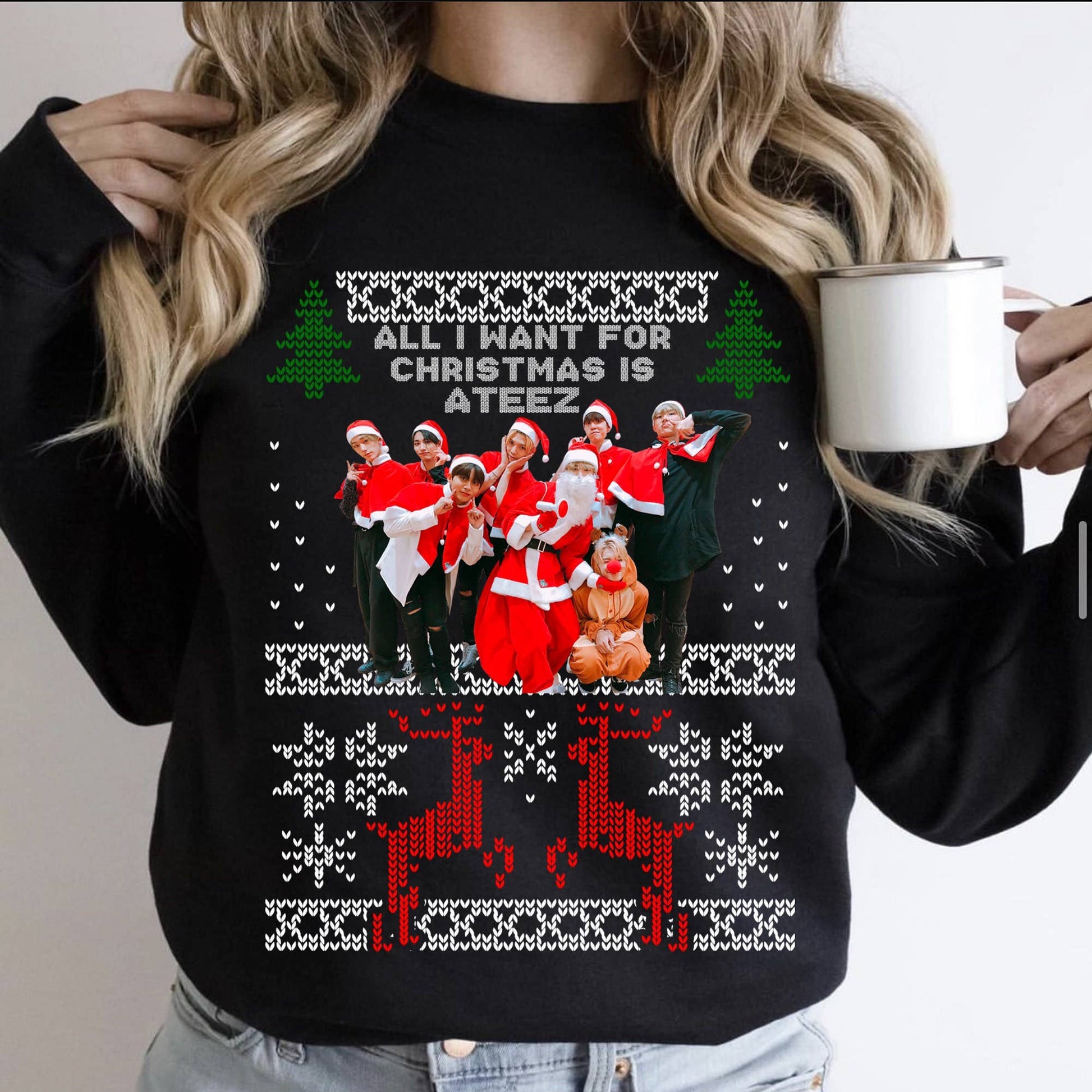 Ateez Holiday Vibes - Break the Wall with Kpop Chic Unisex T-shirt, Sweatshirt, Hoodie, Long Sleeve Tee - T-Shirt, Sweatshirt, Hoodie