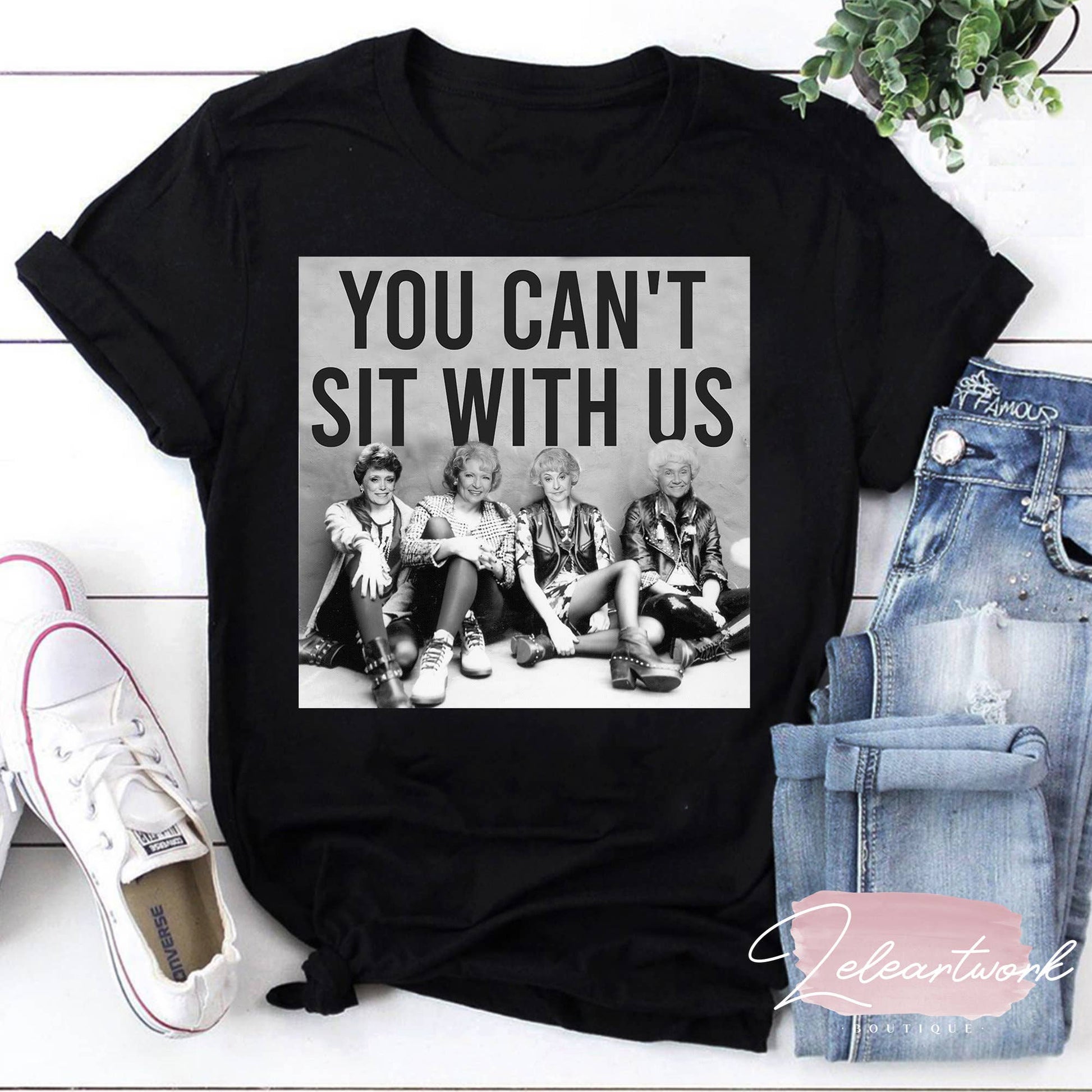 Golden Girls Exclusives 'you Can't Sit with Us' Tee Unisex T-shirt, Sweatshirt, Hoodie, Long Sleeve Tee - T-Shirt, Sweatshirt, Hoodie