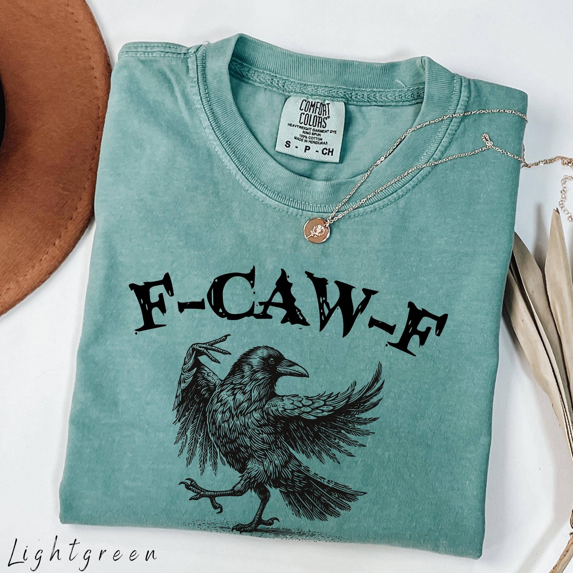F-Caw-F Raven Lover Apparel, Gothic Crow Tee Unisex T-shirt, Sweatshirt, Hoodie, Long Sleeve Tee - T-Shirt, Sweatshirt, Hoodie