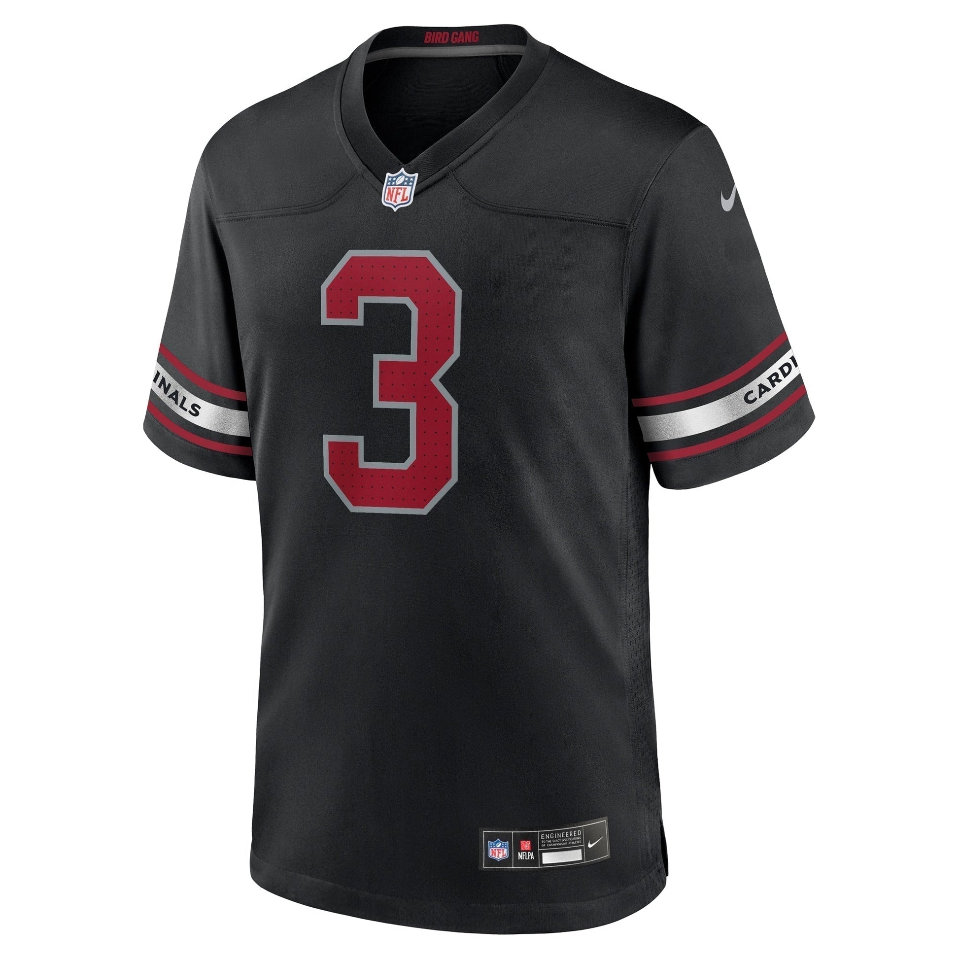 Budda Baker Arizona Cardinals Game Jersey - Black football jersey product view 2