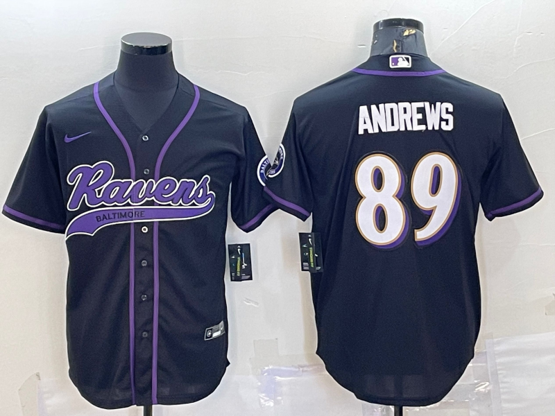 Men's Baltimore Ravens Mark Andrews #89 Black Game Jersey1 Joint Edition football jersey product view 1