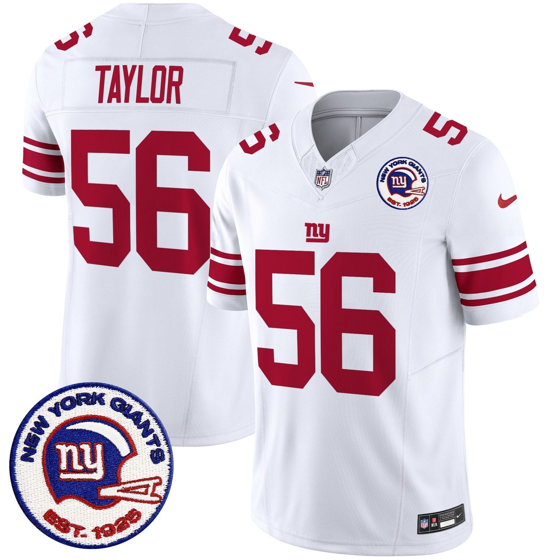 Mens New York Giants Est 1925 Patch Vapor Limited Jersey All Stitched football jersey product view 1