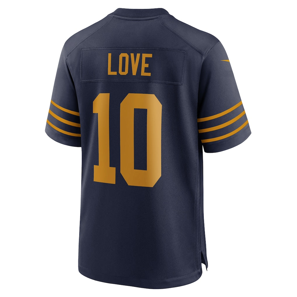GB. Packers #10 Jordan Love Navy The 1923 Classic Game Jersey basketball jersey product view 1