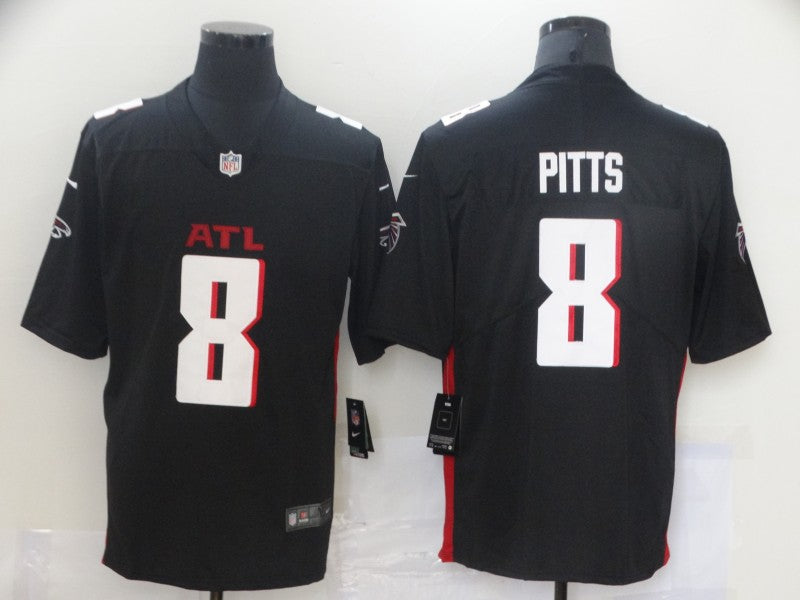 Men's Atlanta Falcons Kyle Pitts Black Game Player Jersey football jersey product view 1