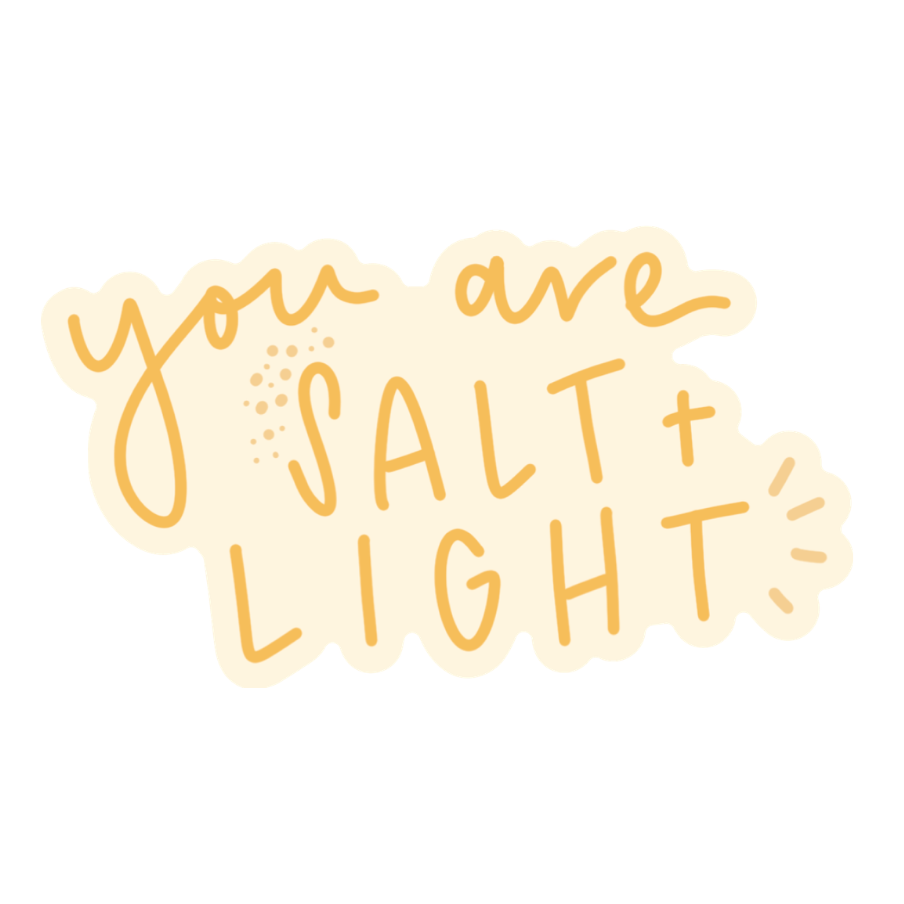 You Are Salt + LightSticker| Christian Sticker Unisex T-shirt, Sweatshirt, Hoodie, Long Sleeve Tee - T-Shirt, Sweatshirt, Hoodie