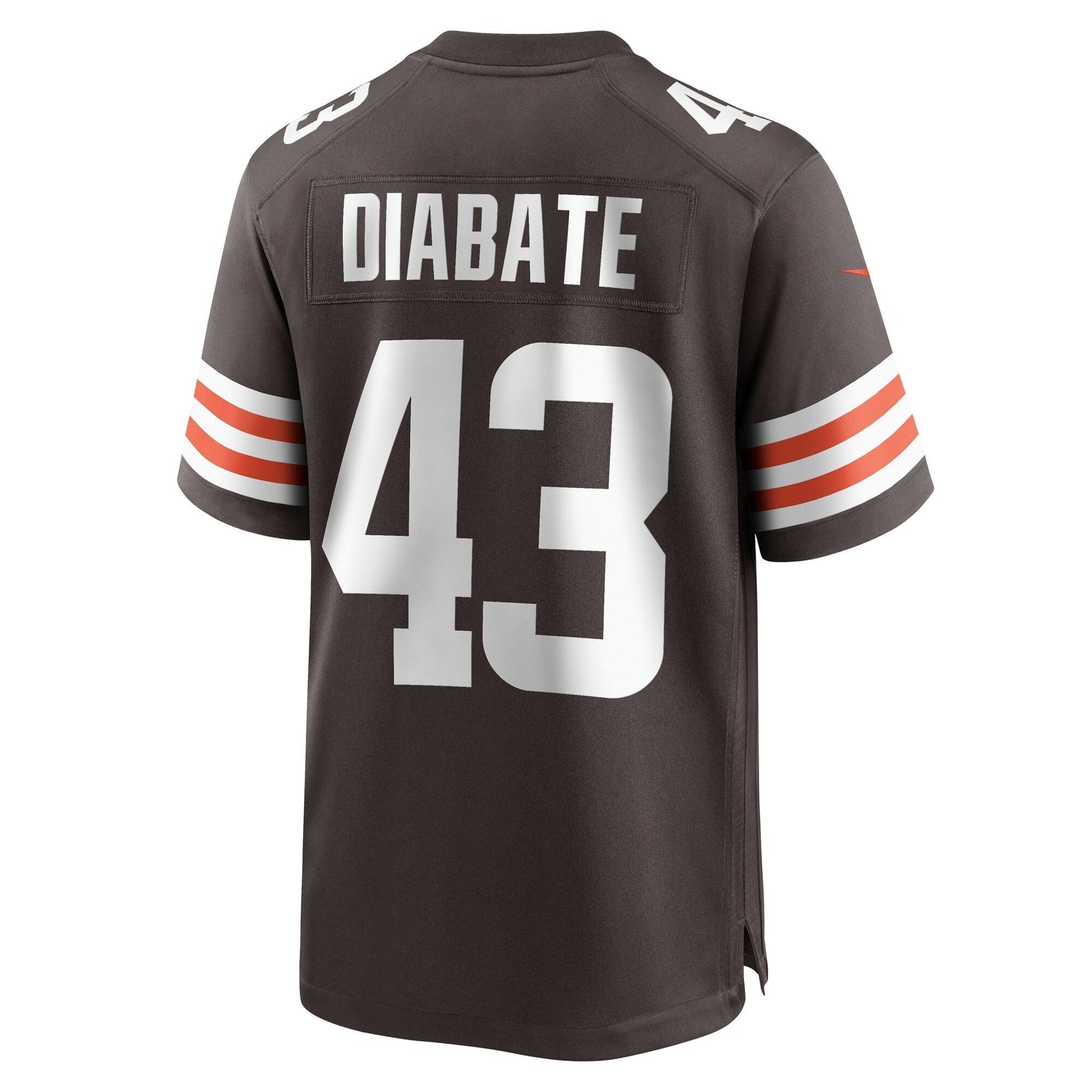 Mohamoud Diabate Cleveland Browns Team Game Jersey - Brown football jersey product view 3