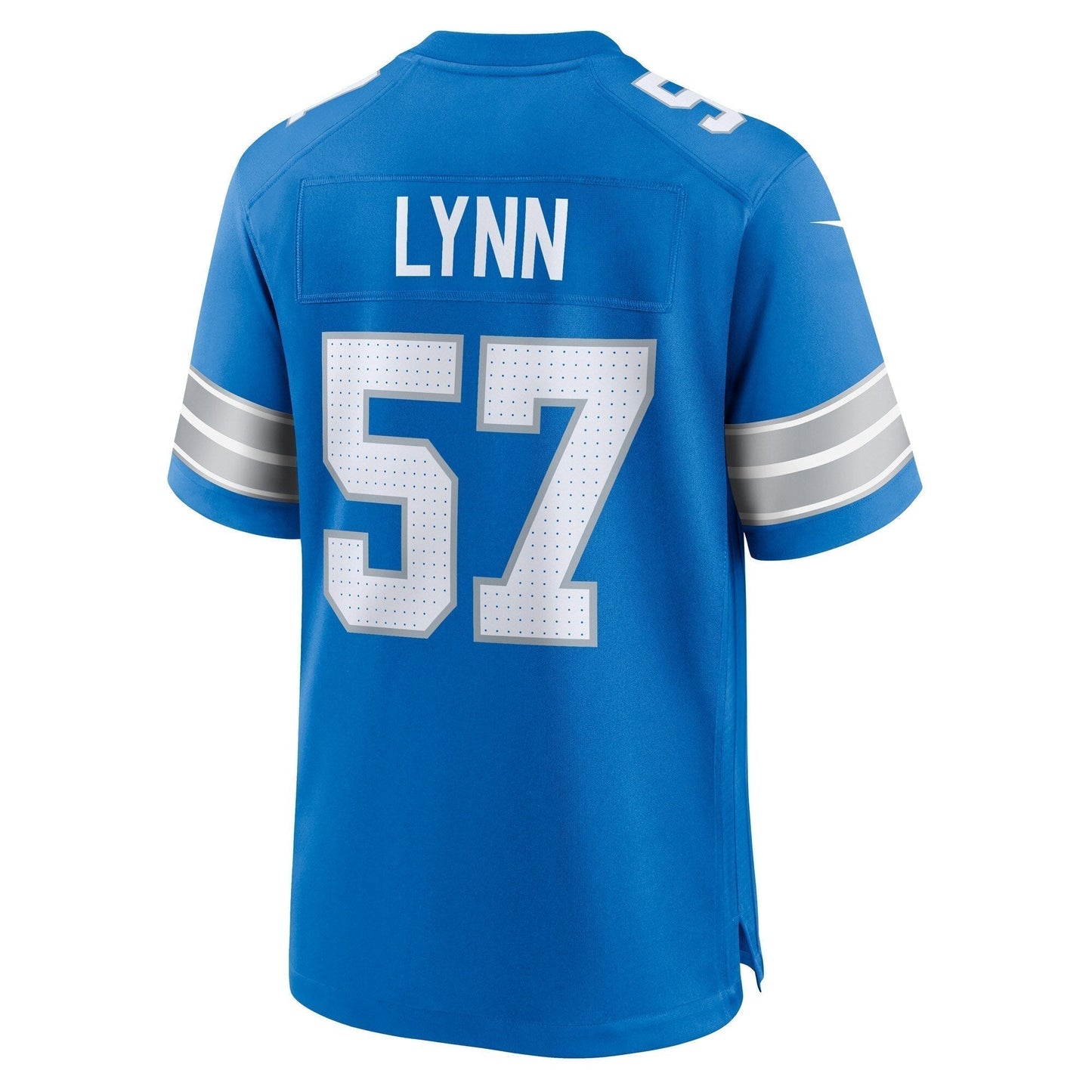 Nate Lynn Detroit Lions Game Jersey - Blue football jersey product view 3