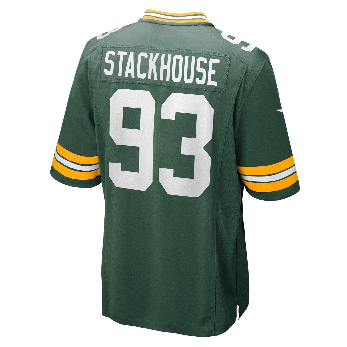 Green Bay Packers Nazir Stackhouse Green Team Game Jersey football jersey product view 3