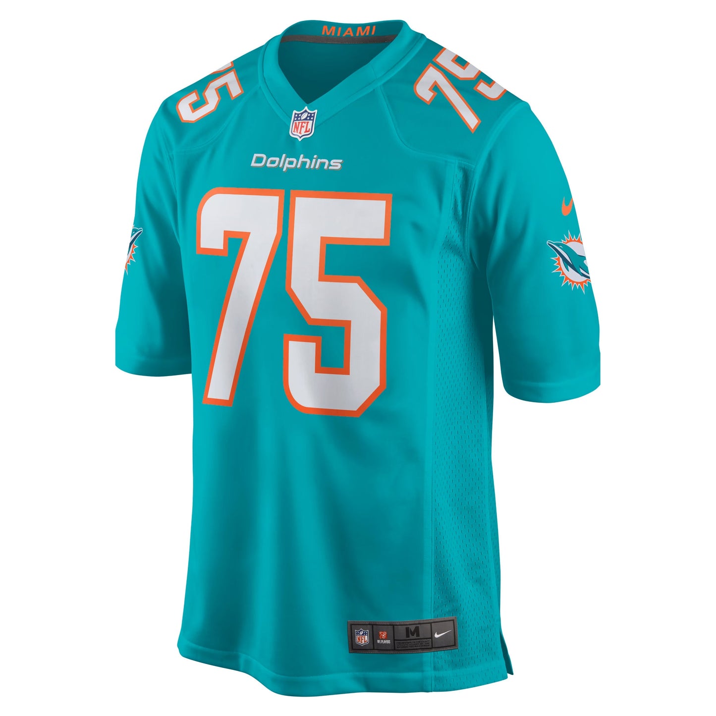 Miami Dolphins Greg Little Aqua Game Jersey football jersey product view 1