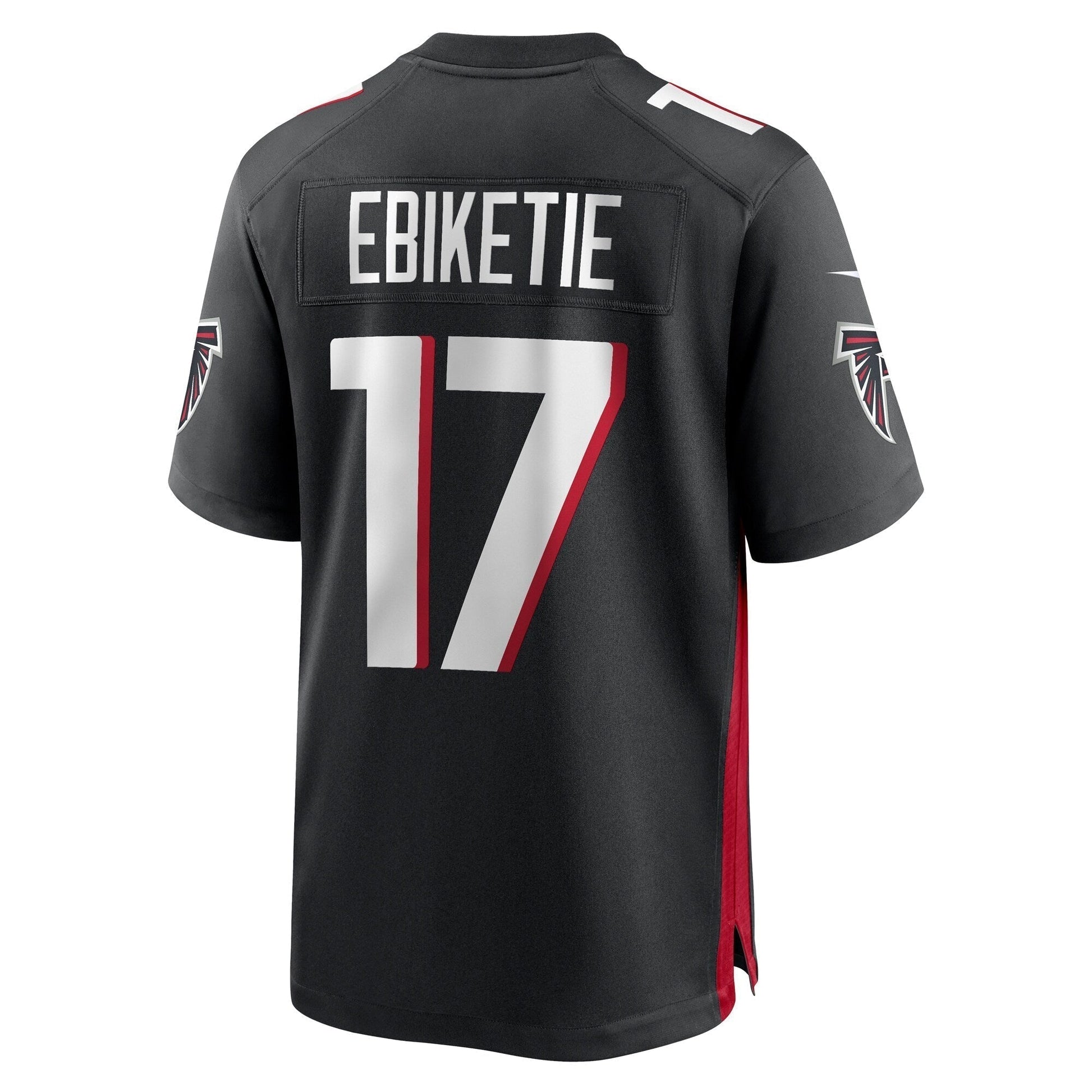 Arnold Ebiketie Atlanta Falcons Team Game Jersey - Black football jersey product view 3
