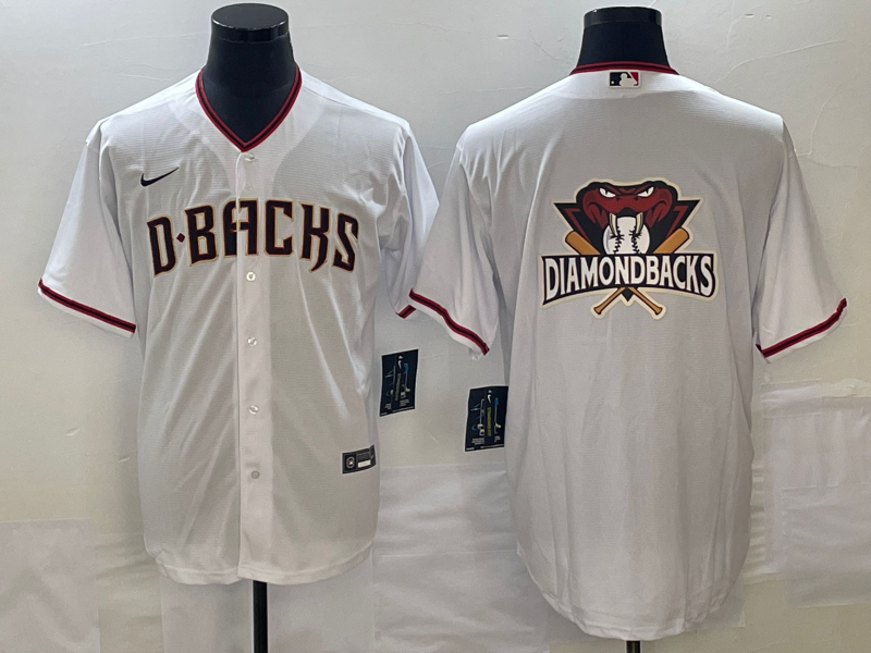 Men's Arizona Diamondbacks White Replica Team Jersey baseball jersey product view 1