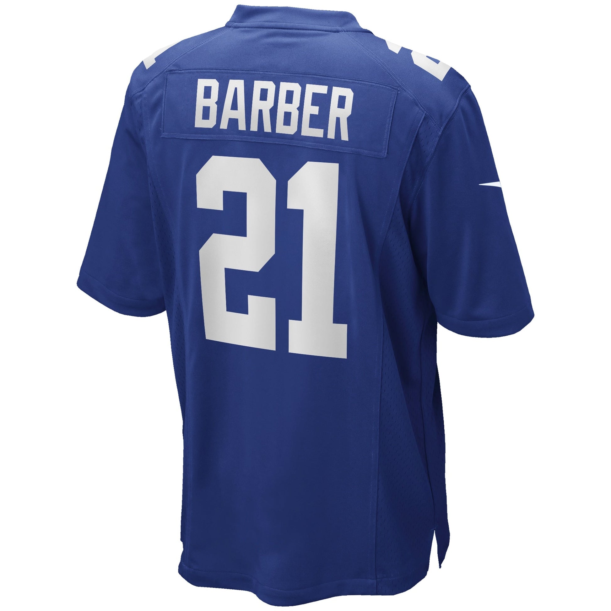 Tiki Barber New York Giants Game Retired Jersey - Royal football jersey product view 3