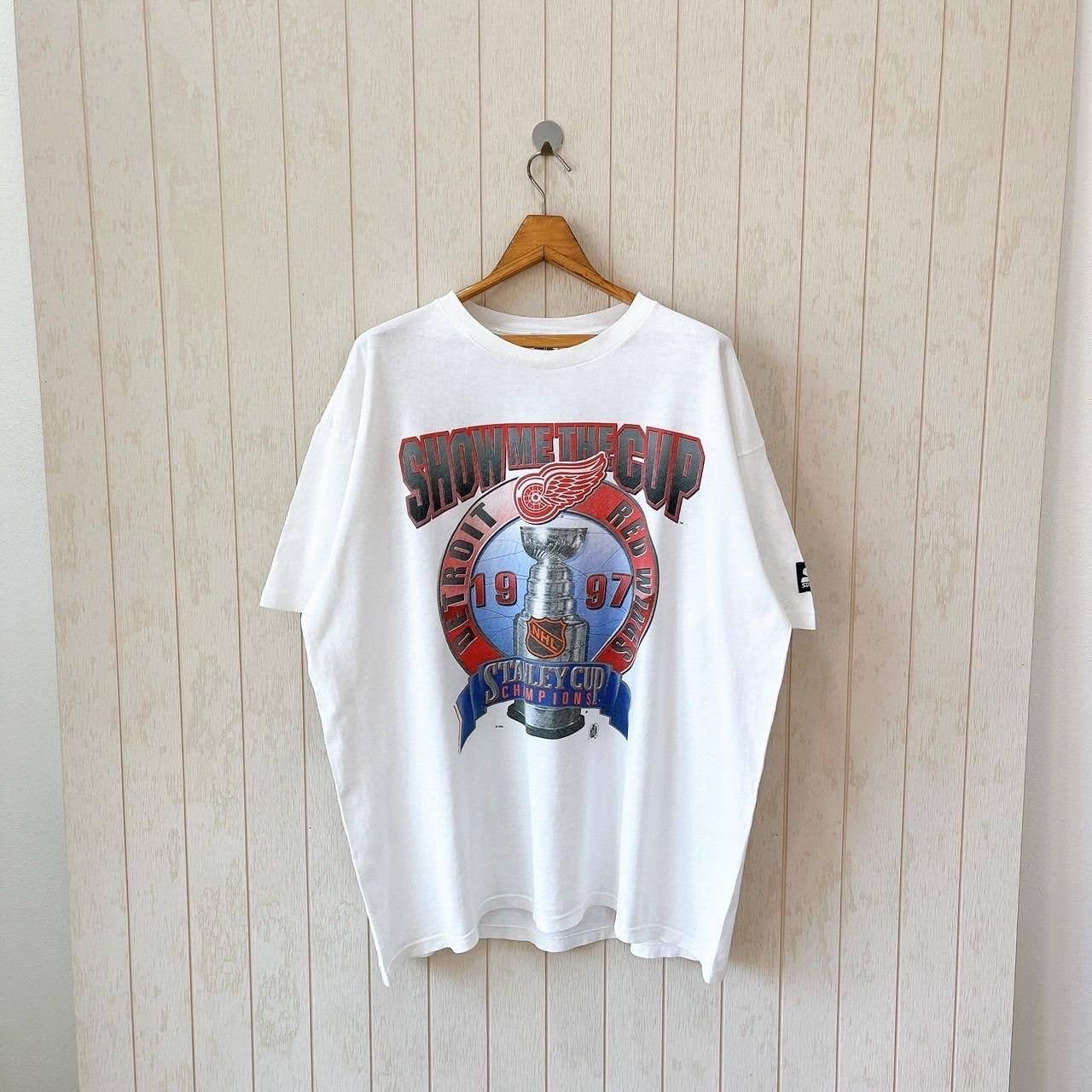 Vintage 1997 Detroit Red Wings Nhl Starter T-Shirt Xl Unisex T-shirt, Sweatshirt, Hoodie, Long Sleeve Tee - T-Shirt, Sweatshirt, Hoodie