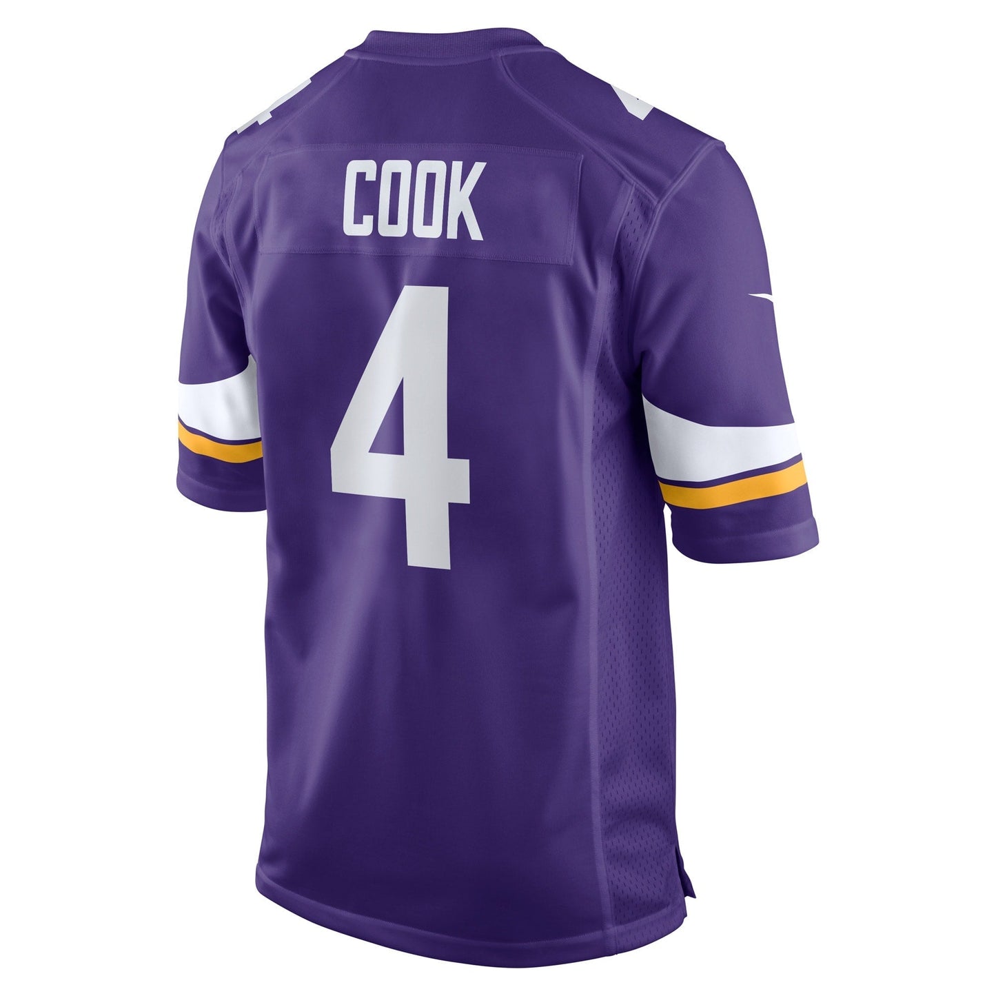 Dalvin Cook Minnesota Vikings Game Jersey - Purple football jersey product view 3