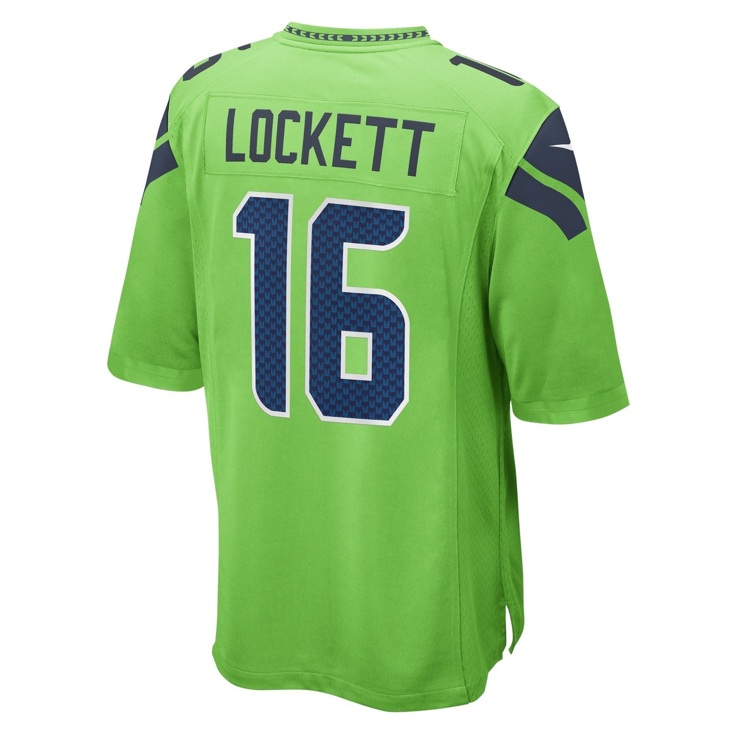 Tyler Lockett Seattle Seahawks Game Jersey - Neon Green football jersey product view 3