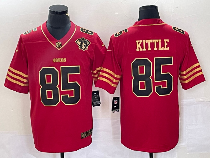 Men's San Francisco 49ers George Kittle Scarlet Vapor F.U.S.E. Limited Jersey football jersey product view 1