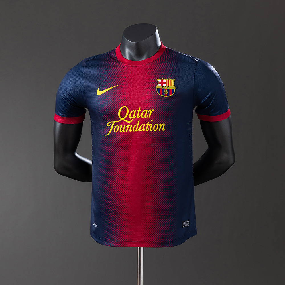 Barcelona 12/13 Home Player Version Retro Jersey sports jersey product view 1