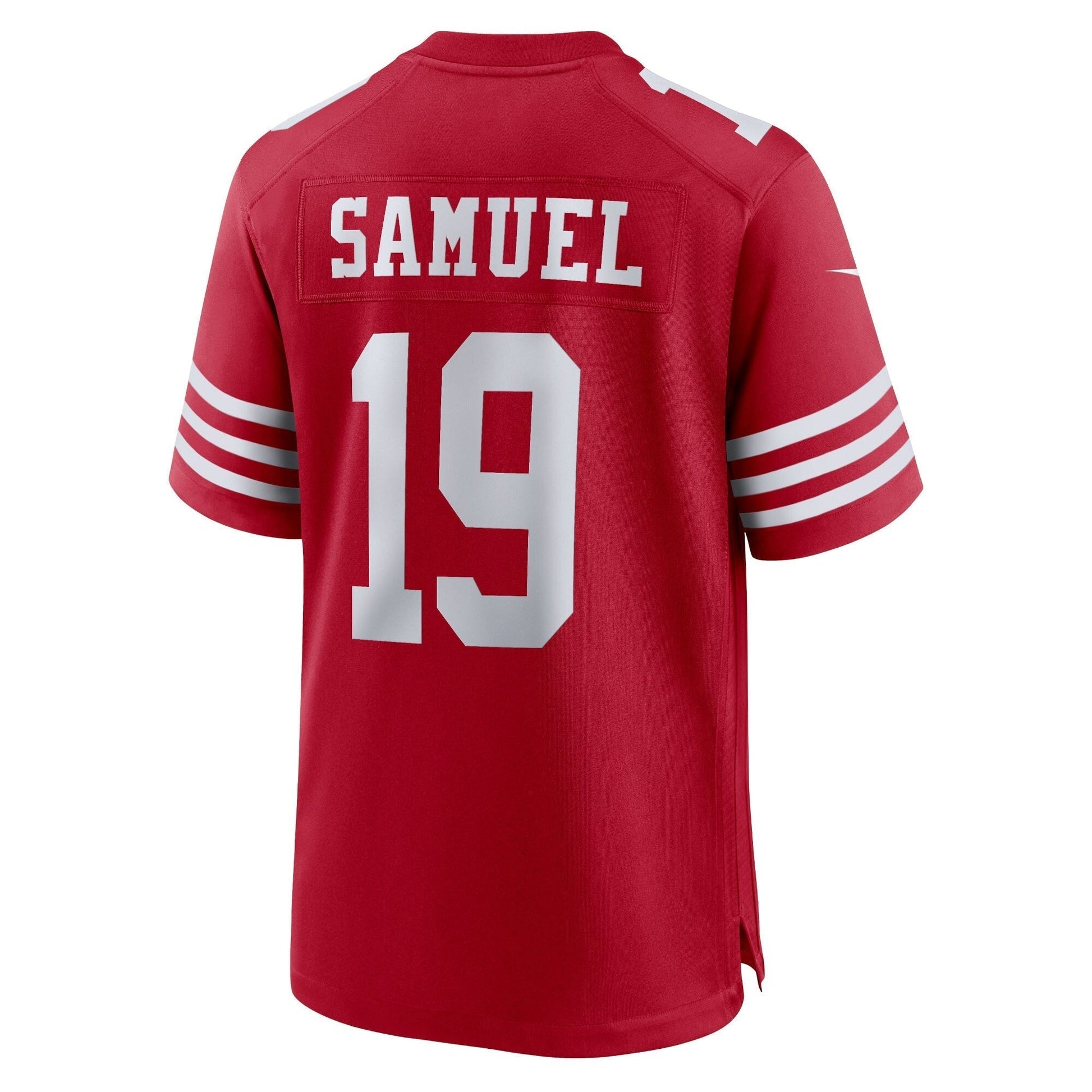 Deebo Samuel San Francisco 49ers Team Game Jersey - Scarlet football jersey product view 3