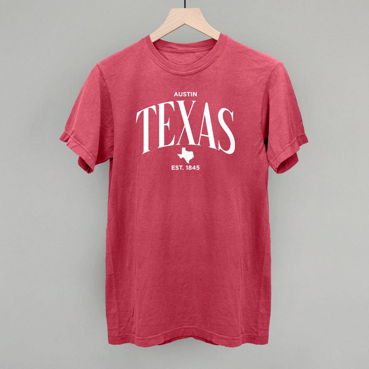 Texas Est. 1845 (White) Unisex T-shirt, Sweatshirt, Hoodie, Long Sleeve Tee - T-Shirt, Sweatshirt, Hoodie