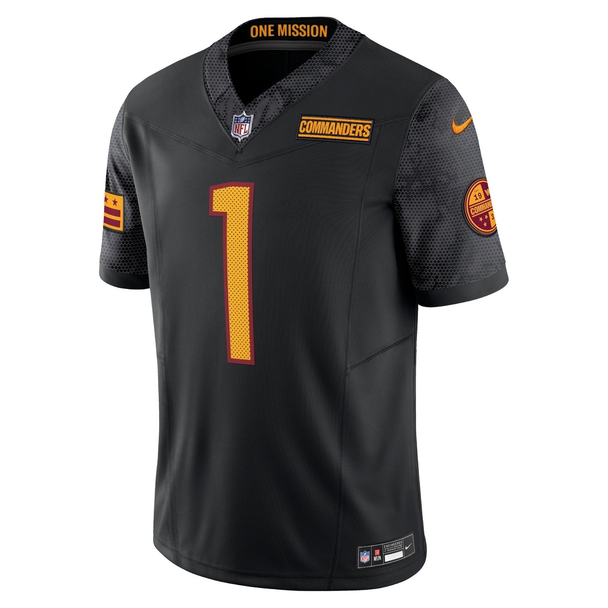 Jahan Dotson Washington Commanders Alternate Vapor F.U.S.E. Limited Jersey - Black football jersey product view 2
