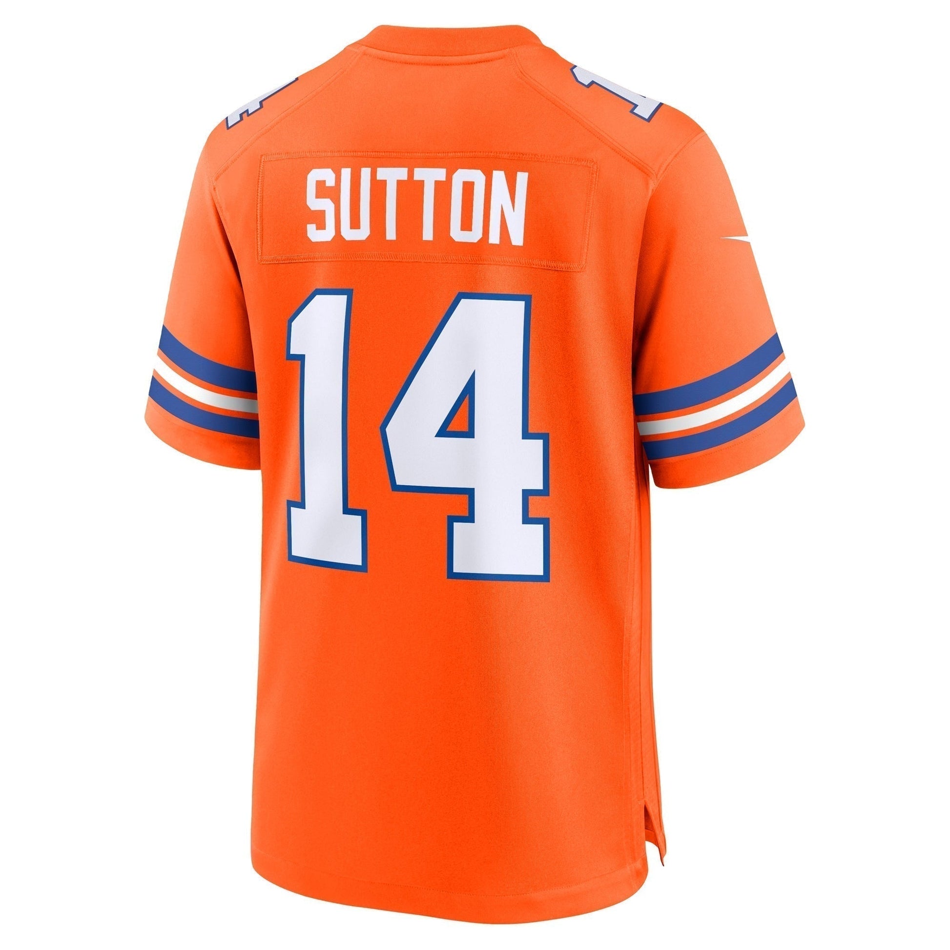 Courtland Sutton Denver Broncos Mile High Collection 1977 Throwback Game Jersey - Orange football jersey product view 3