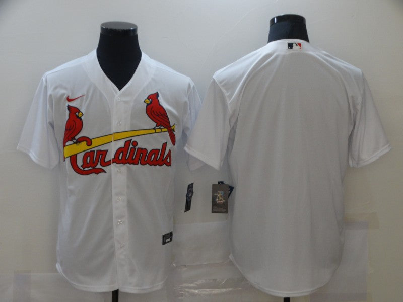 Men's St. Louis Cardinals White Home Replica Blank Jersey baseball jersey product view 1