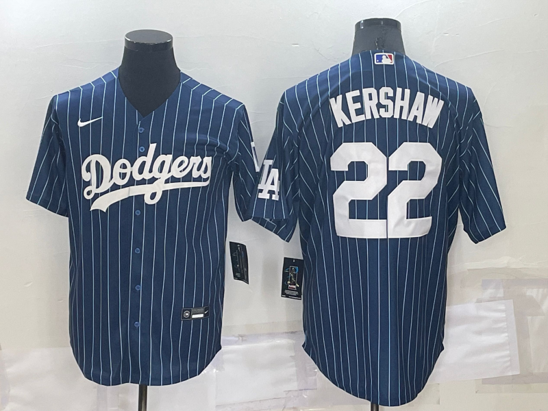 Men's Los Angeles Dodgers Clayton Kershaw Blue Fashion Baseball Jersey baseball jersey product view 1