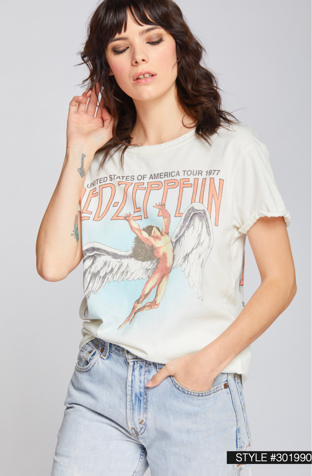 301990 - 228 Led Zeppelin America Tour 1977 Unisex T-shirt, Sweatshirt, Hoodie, Long Sleeve Tee - T-Shirt, Sweatshirt, Hoodie
