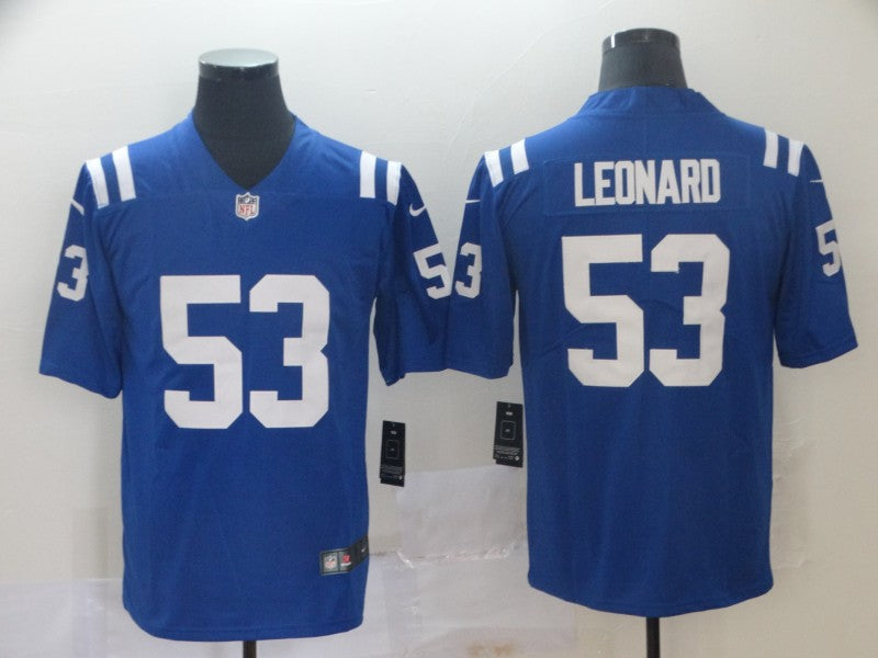 Men's Indianapolis Colts Darius Leonard Player Blue Game Jersey football jersey product view 1