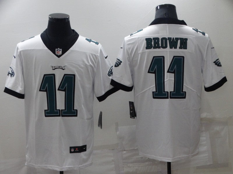 Men's Philadelphia Eagles A.J. Brown White Game Jersey football jersey product view 1