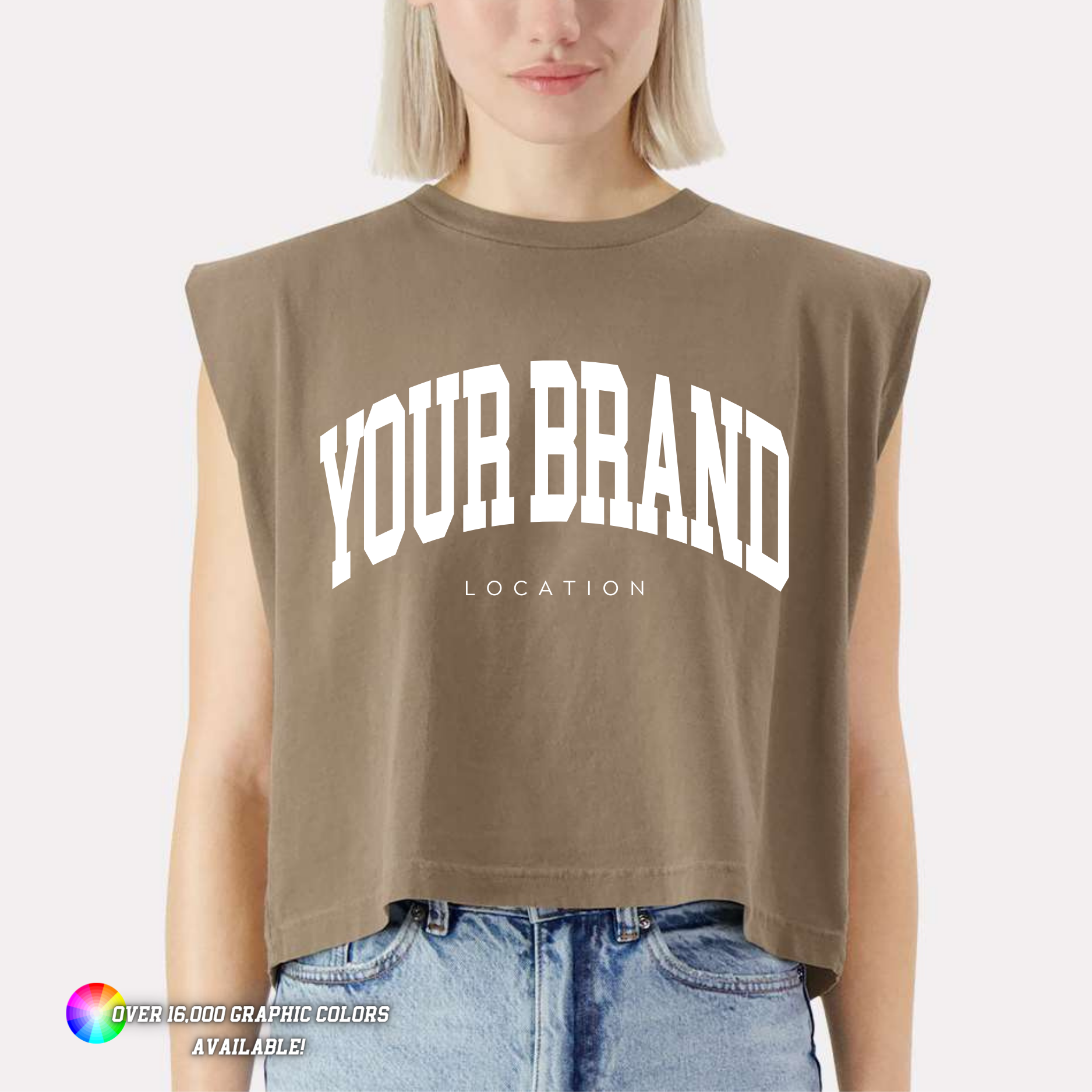 Custom Logo or Design Athletic Wear Garment-Dyed Muscle Tee Unisex T-shirt, Sweatshirt, Hoodie, Long Sleeve Tee - T-Shirt, Sweatshirt, Hoodie