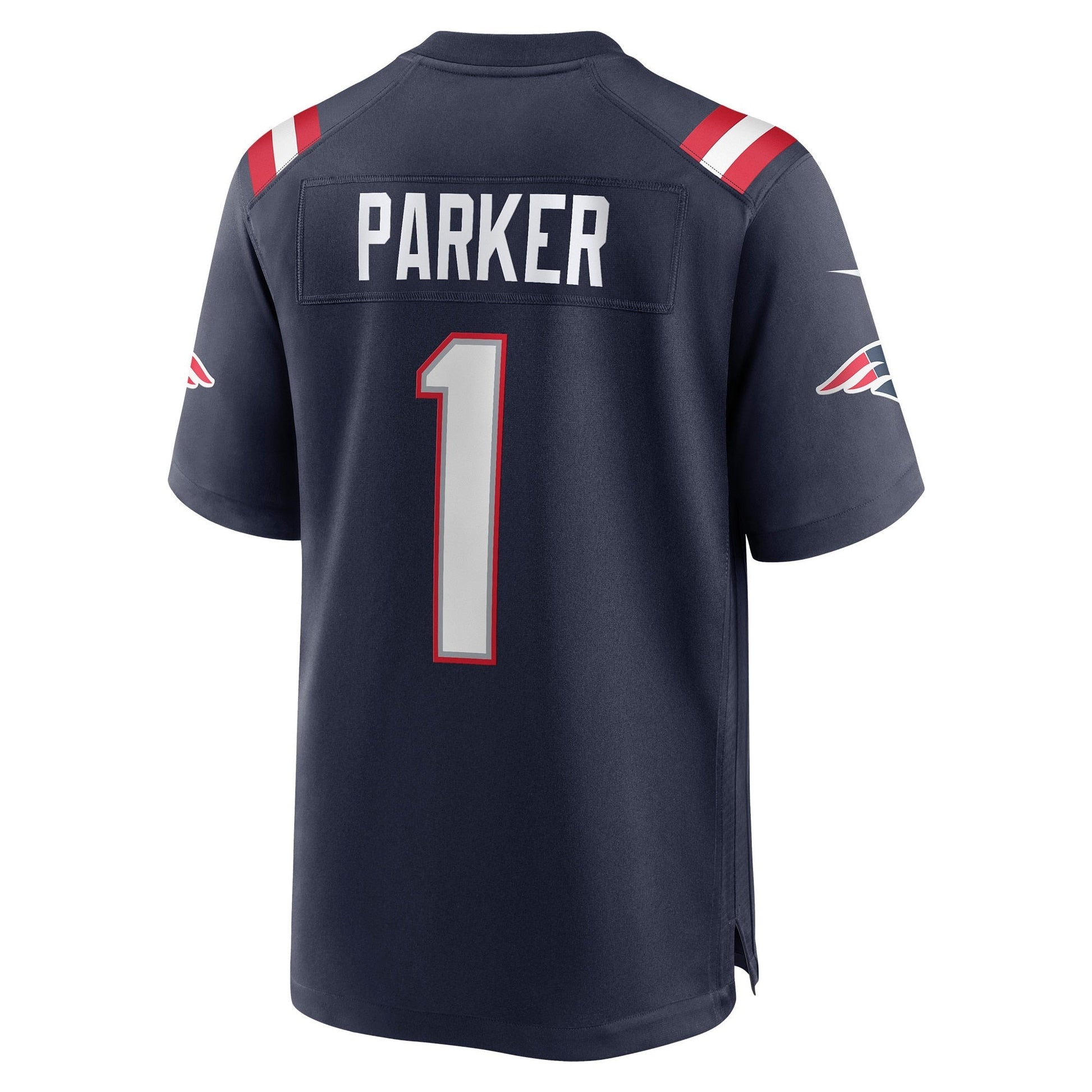 DeVante Parker New England Patriots Game Jersey - Navy football jersey product view 3