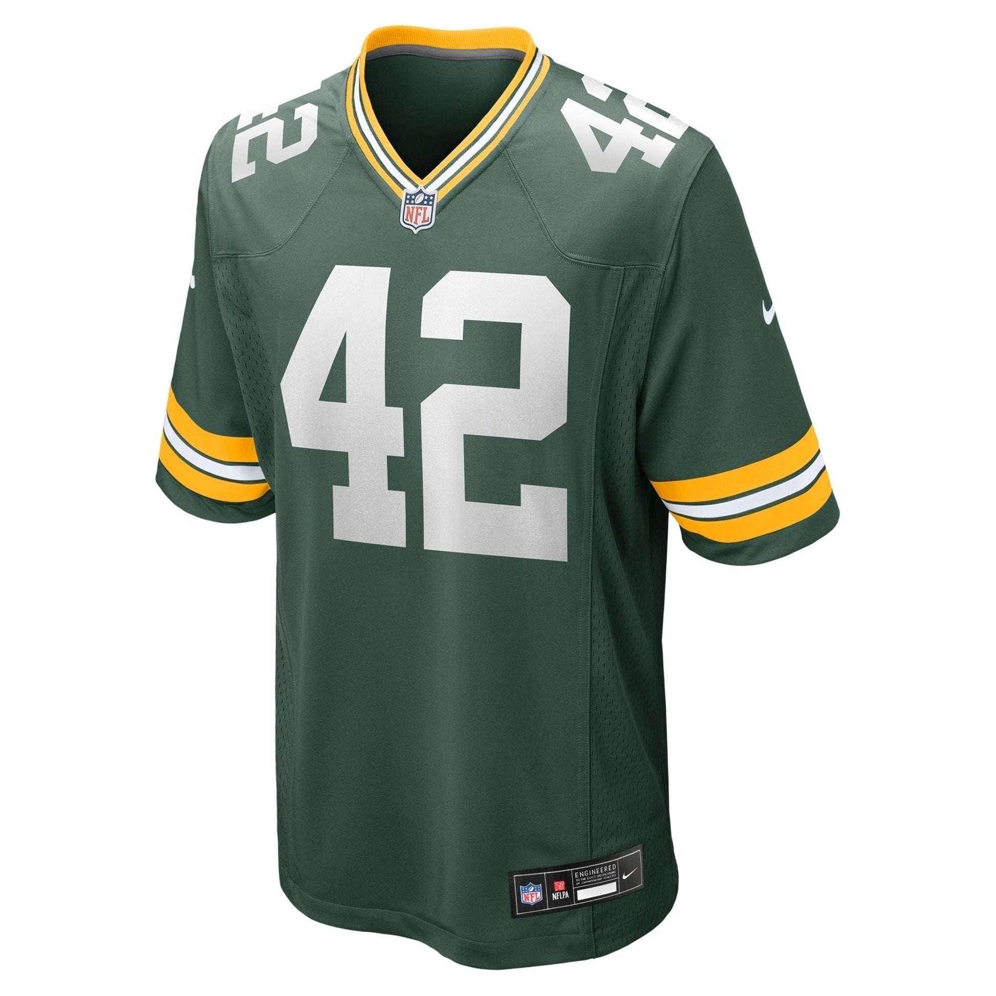 Matt Orzech Green Bay Packers Game Jersey - Green football jersey product view 2