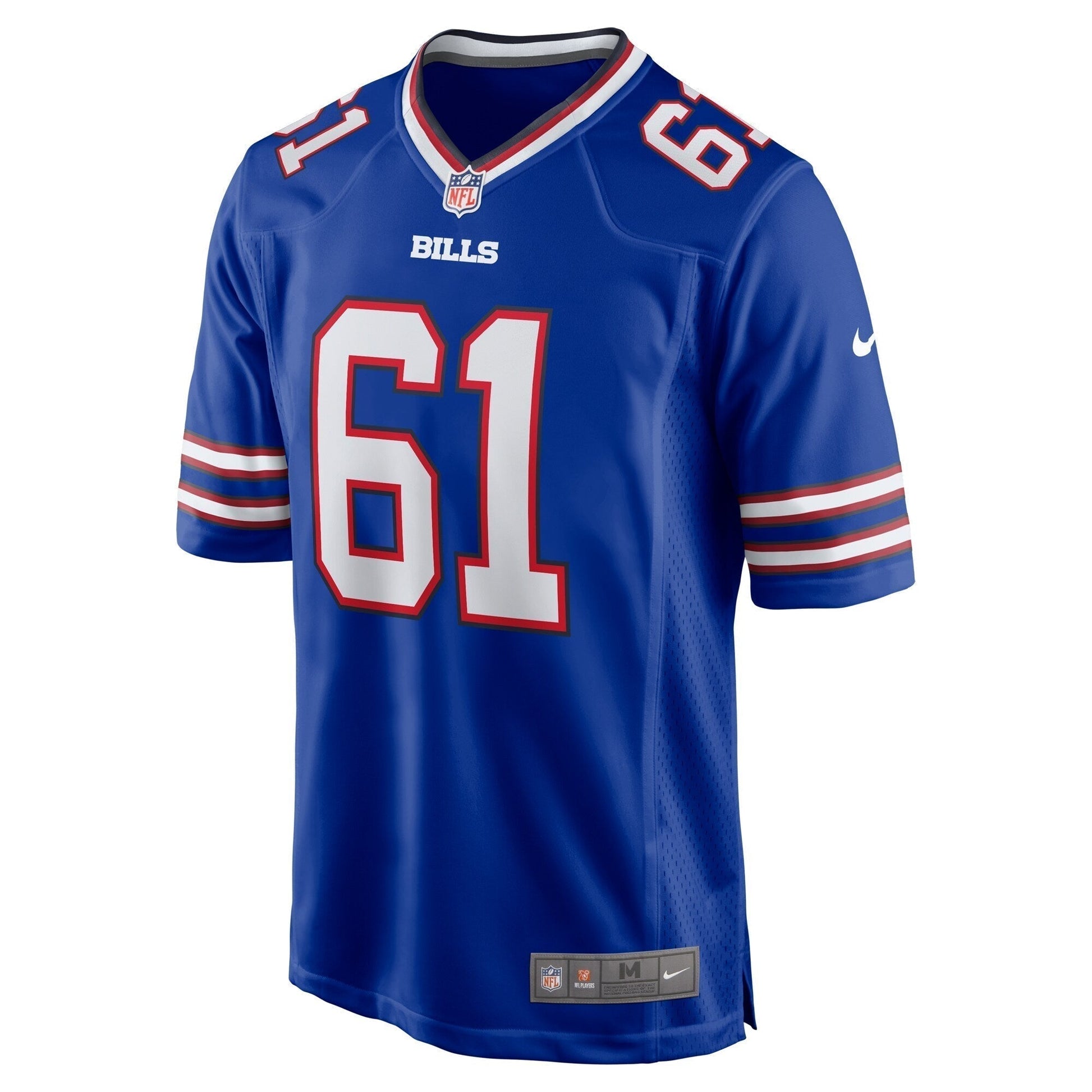 Gunner Britton Buffalo Bills Game Jersey - Royal football jersey product view 2