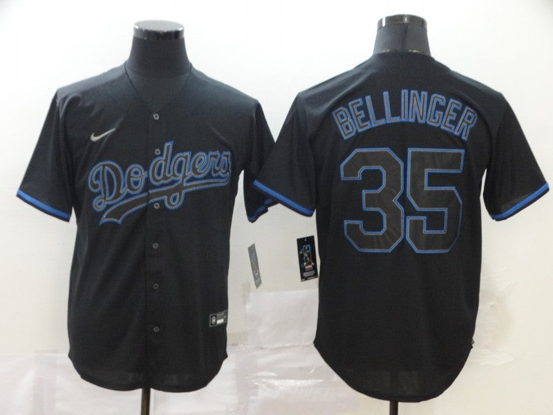 Men's Los Angeles Dodgers Cody Bellinger Black Player Game Jersey baseball jersey product view 1