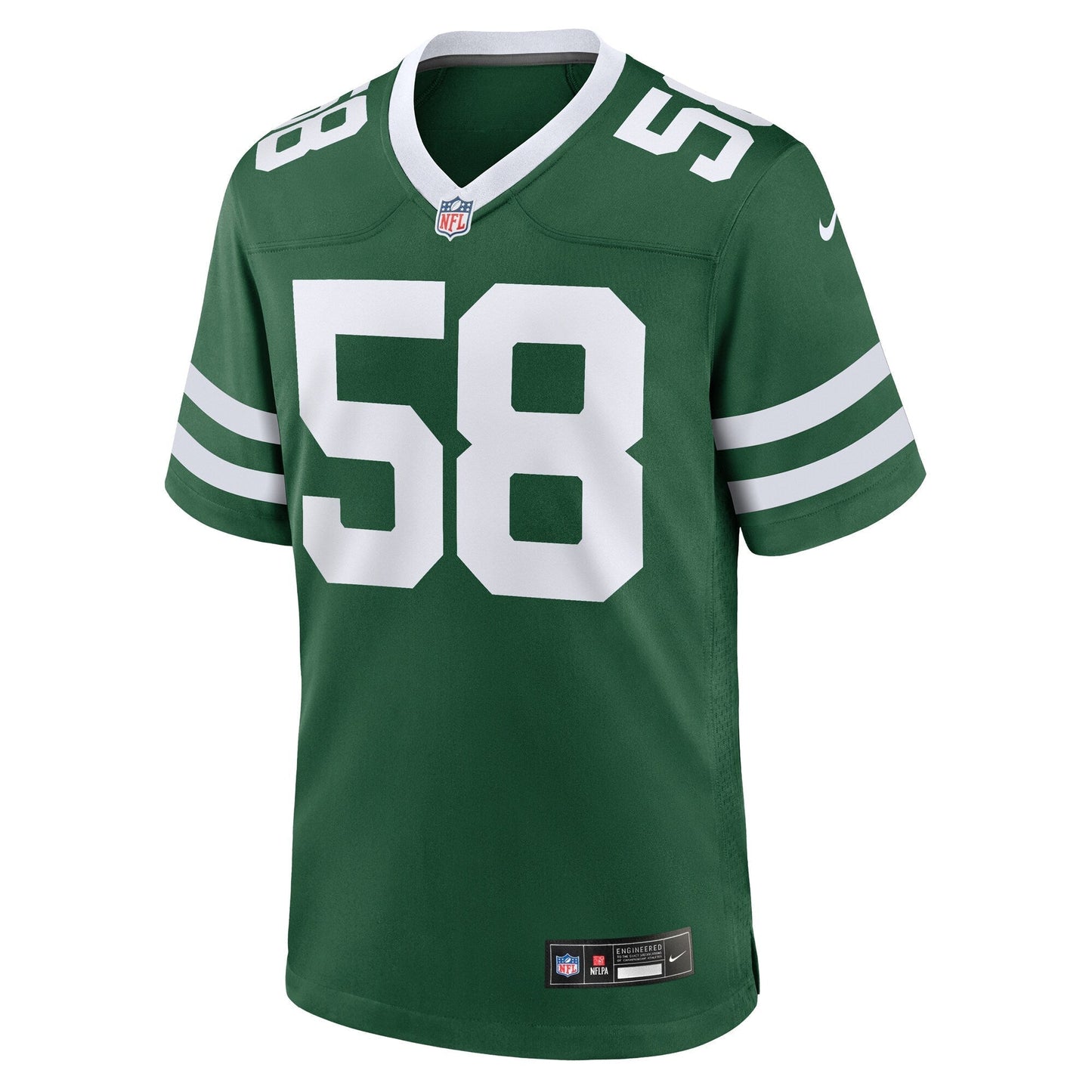 Eric Watts New York Jets Team Game Jersey - Legacy Green football jersey product view 2