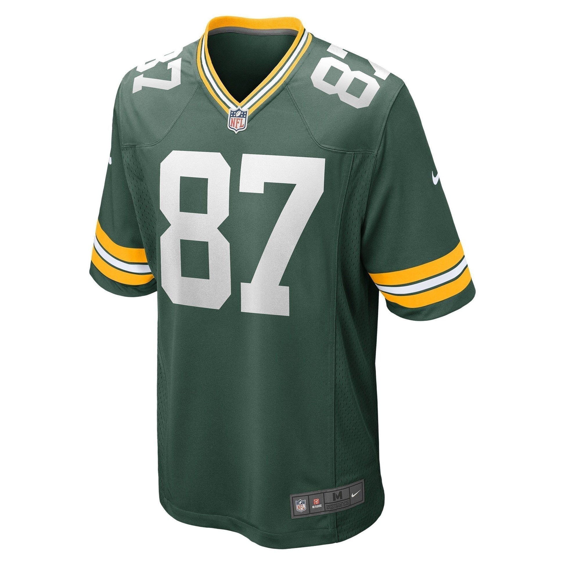 Romeo Doubs Green Bay Packers Game Jersey - Green football jersey product view 2
