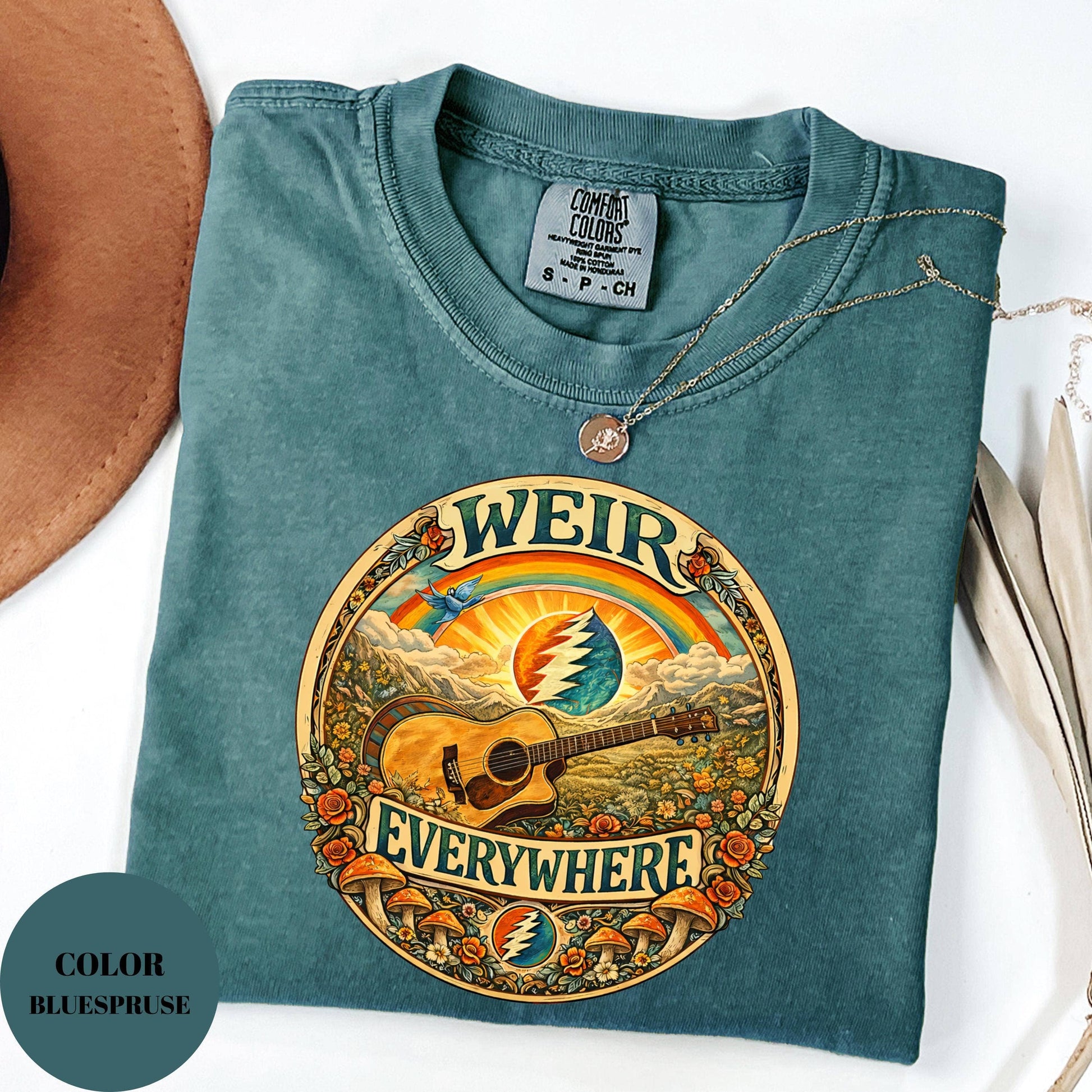 Weir Everywhere- Just Keep Trucking Bob Weir Unisex T-shirt, Sweatshirt, Hoodie, Long Sleeve Tee - T-Shirt, Sweatshirt, Hoodie