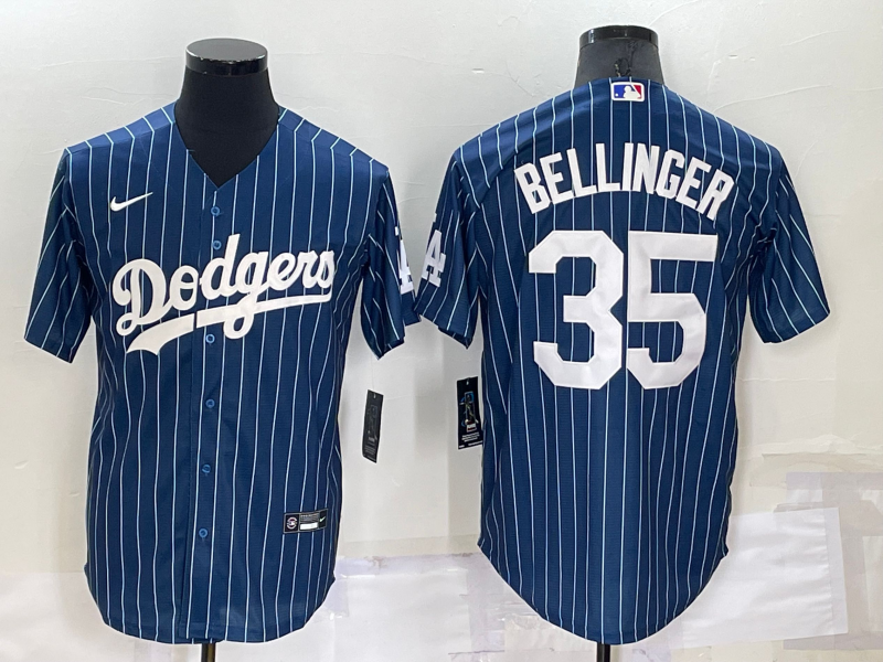 Men's Los Angeles Dodgers Cody Bellinger #35 Blue Fashion Baseball Jersey1 baseball jersey product view 1