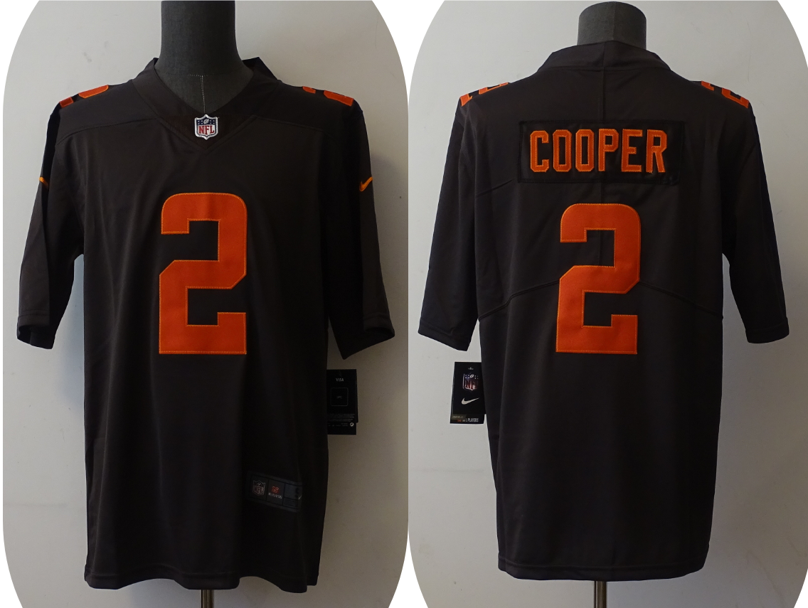 Men's Cleveland Browns Amari Cooper #2 Brown Game Jersey1 football jersey product view 1