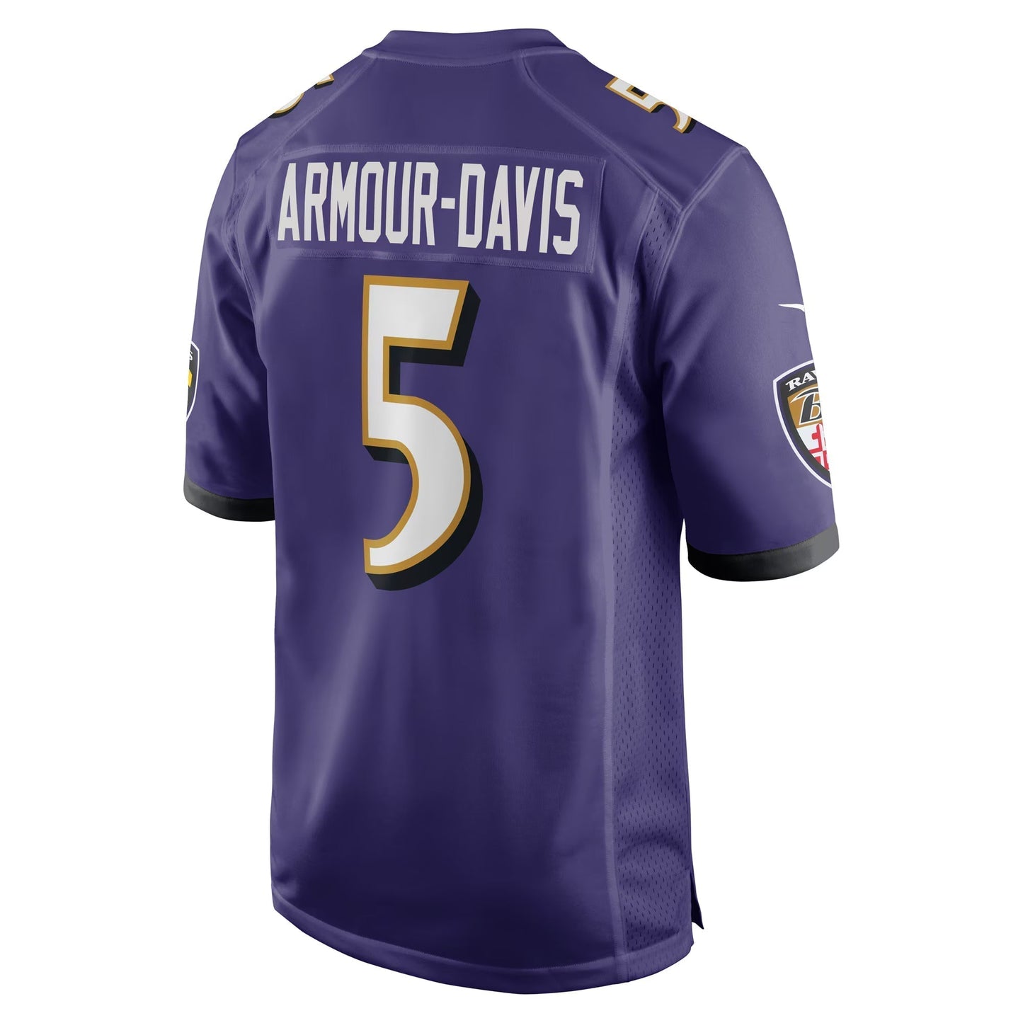 Baltimore Ravens Jalyn Armour-Davis Purple Game Player Jersey football jersey product view 3