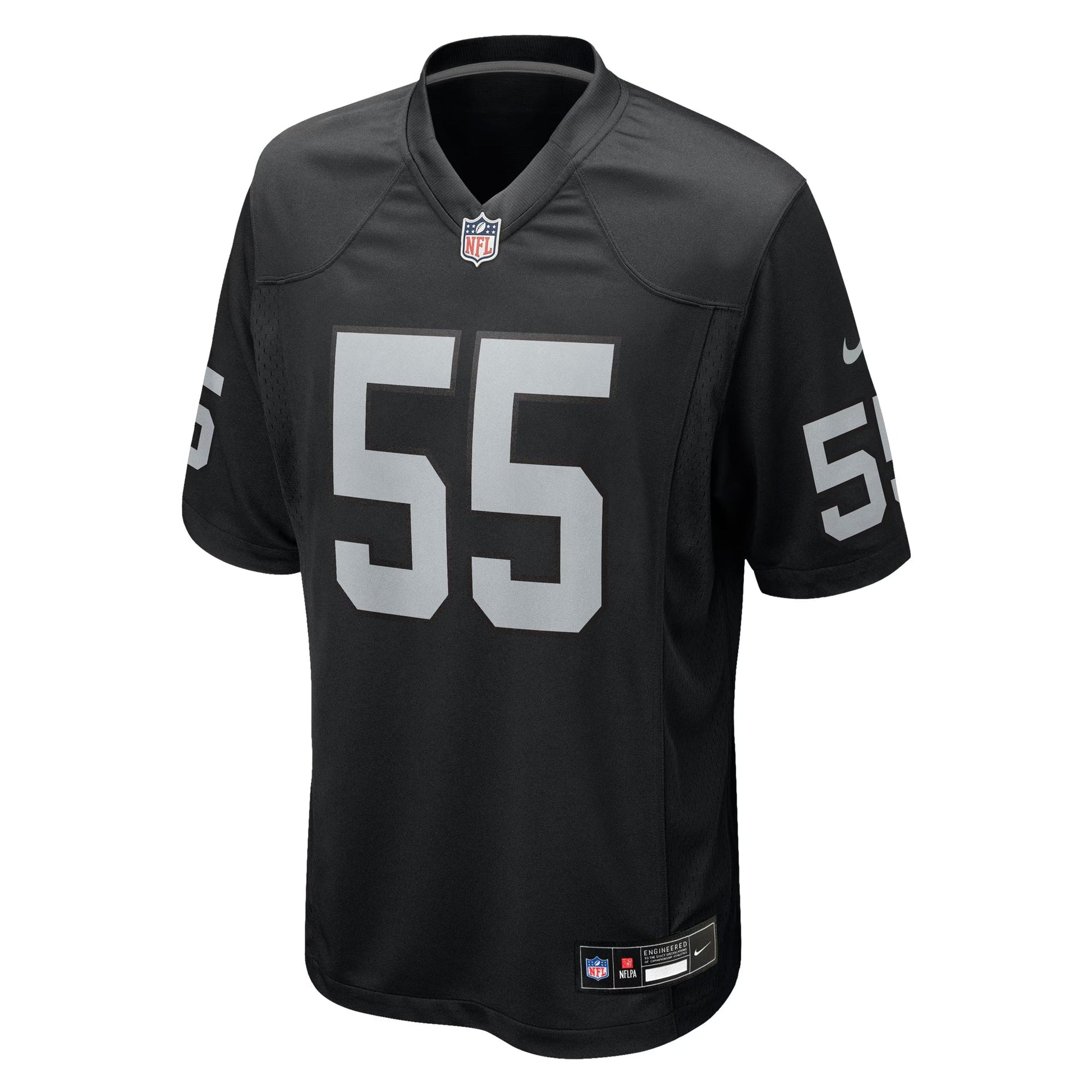 Las Vegas Raiders Cody Lindenberg Black Team Game Jersey football jersey product view 1