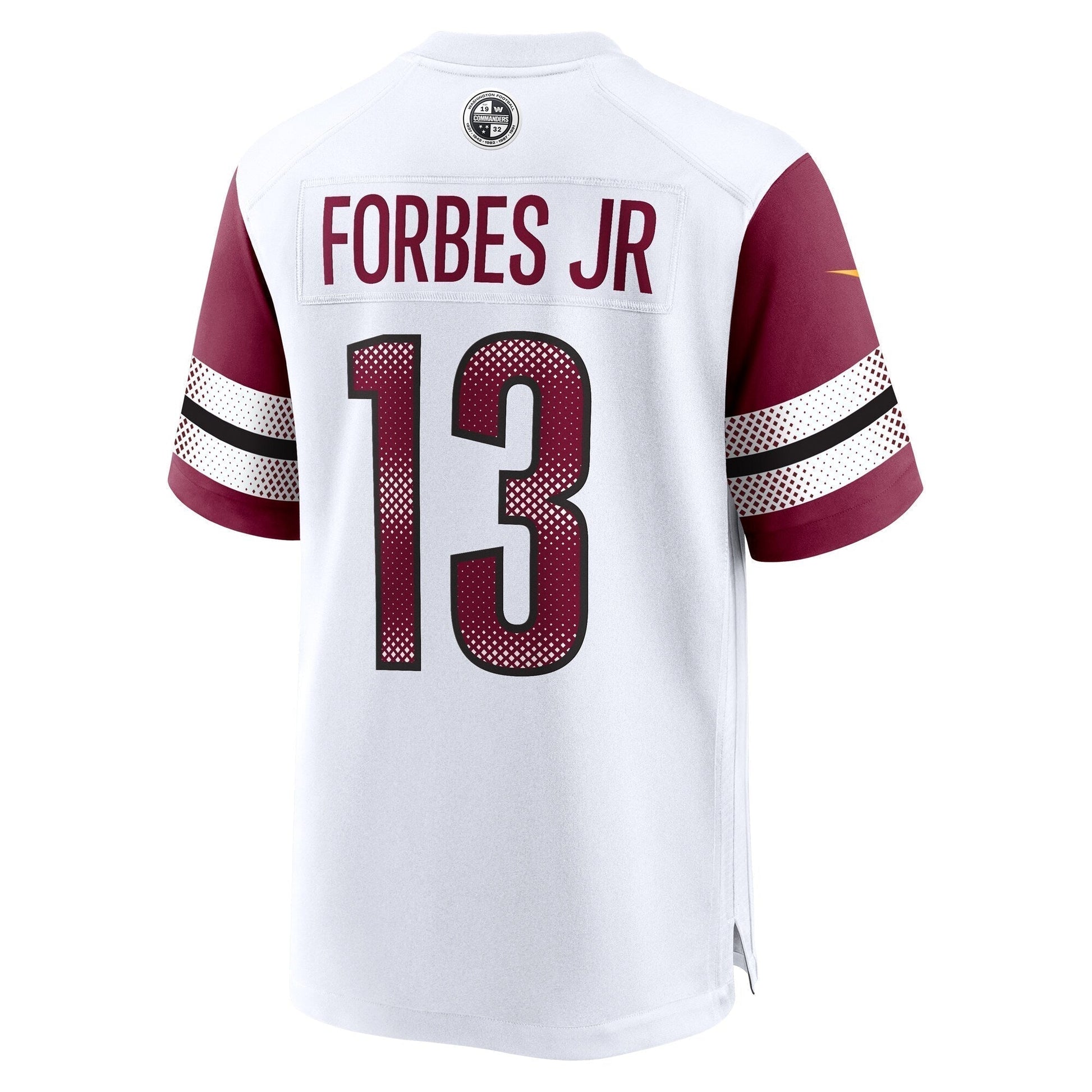 Emmanuel Forbes Jr. Washington Commanders Away Game Jersey - White football jersey product view 3