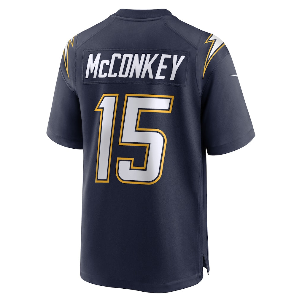 LA.Chargers #15 Ladd McConkey Navy Alternate Super Chargers Game Player Jersey football jersey product view 1