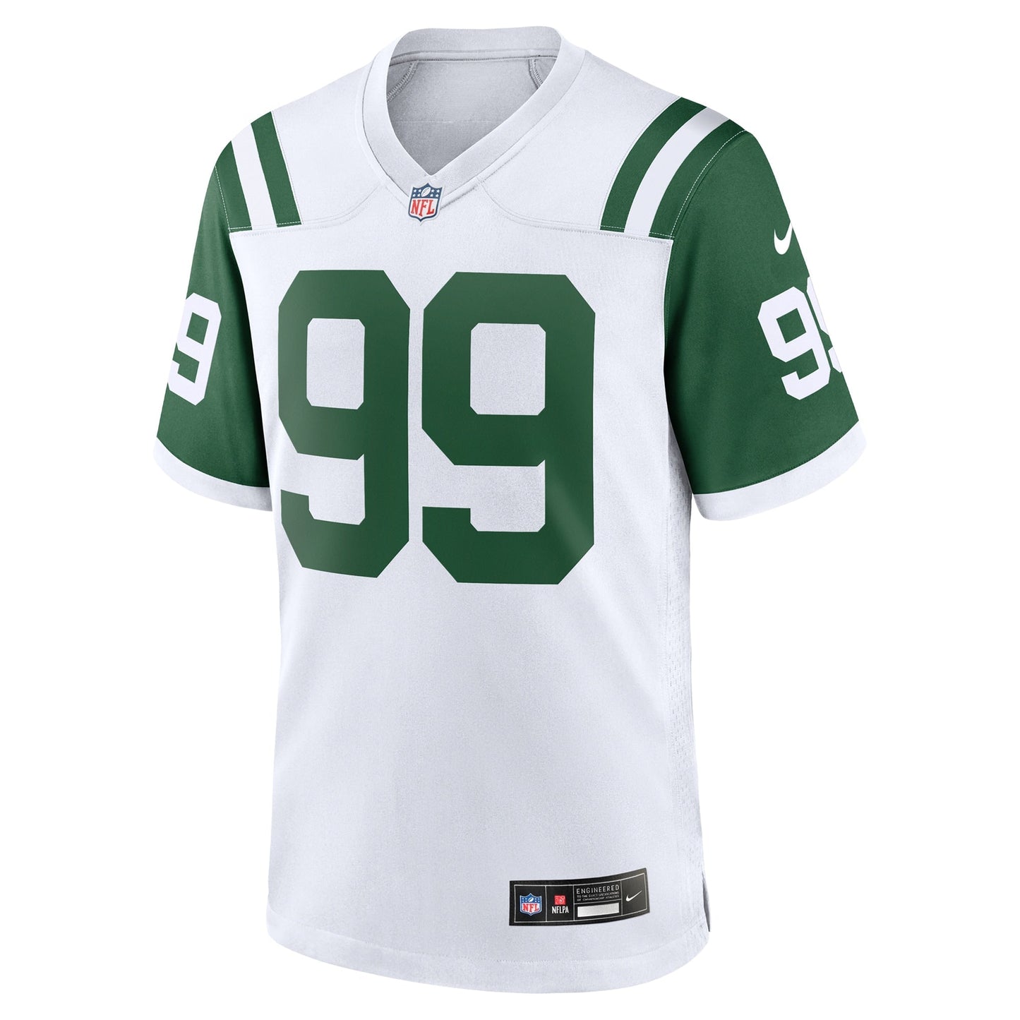 Will McDonald IV New York Jets Classic Alternate Game Jersey - White football jersey product view 2